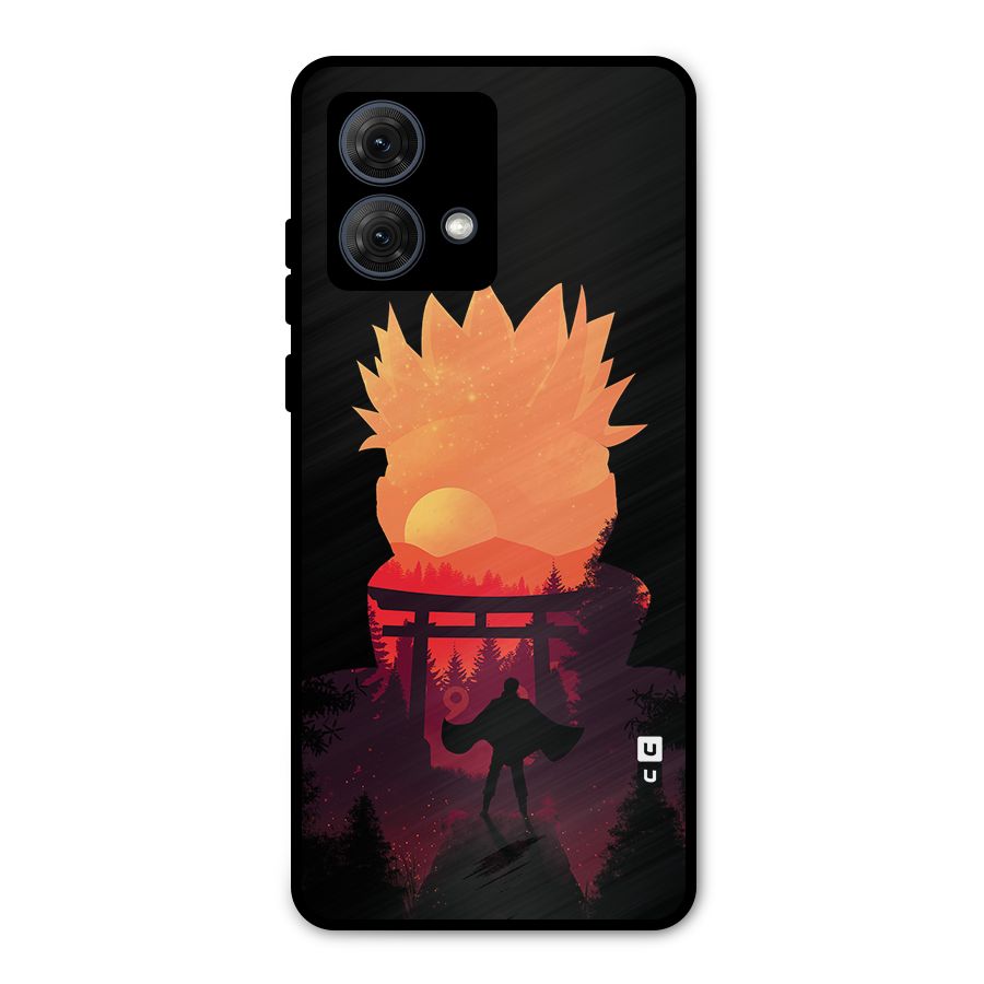 Naruto Anime Sunset Art Metal Back Case for Moto G84