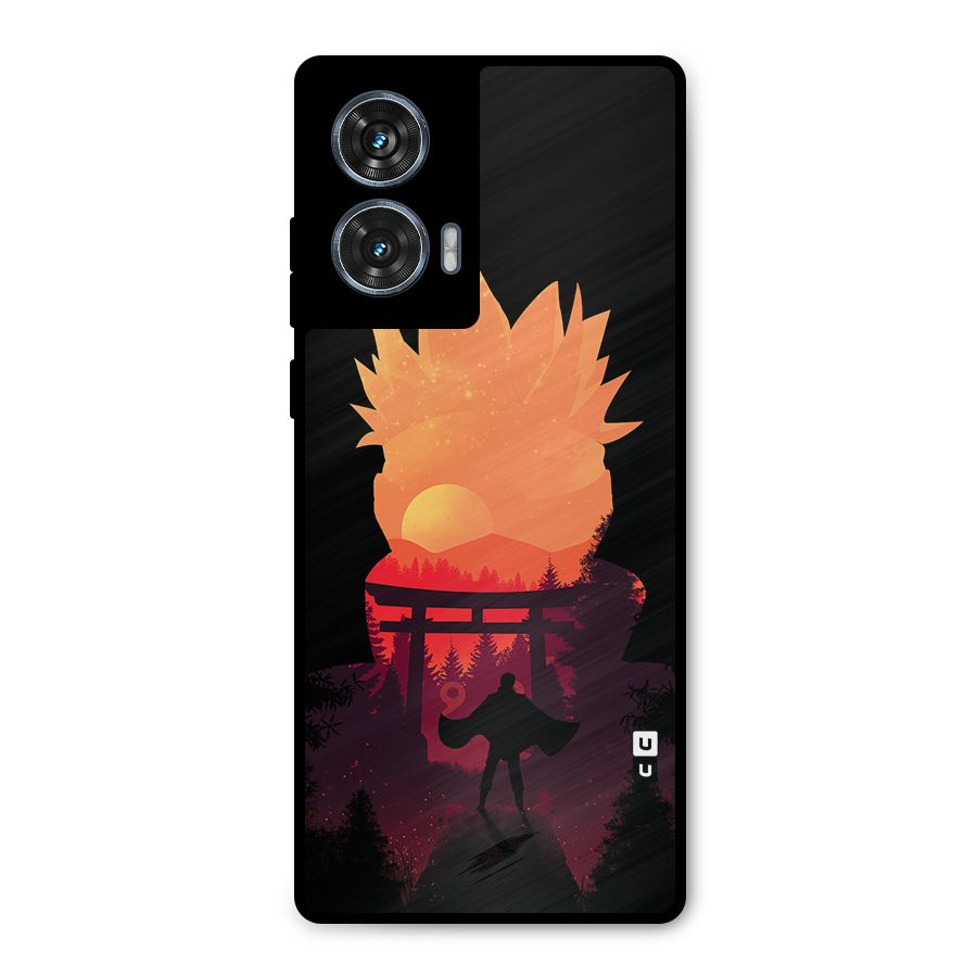 Naruto Anime Sunset Art Metal Back Case for Motorola Edge 50 Fusion