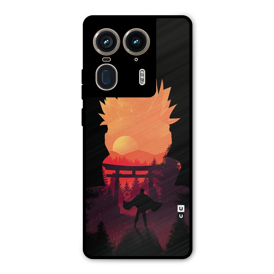 Naruto Anime Sunset Art Metal Back Case for Motorola Edge 50 Ultra