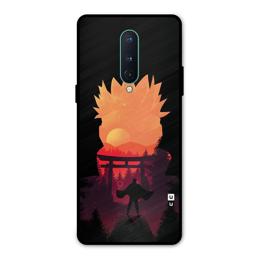 Naruto Anime Sunset Art Metal Back Case for OnePlus 8