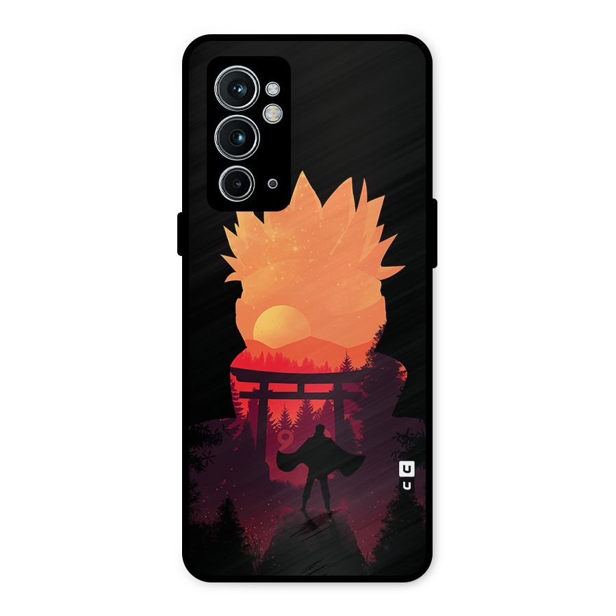 Naruto Anime Sunset Art Metal Back Case for OnePlus 9RT 5G