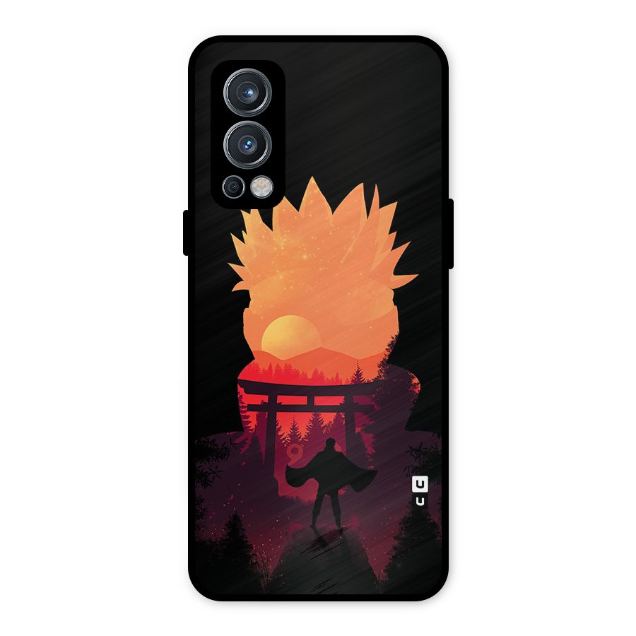 Naruto Anime Sunset Art Metal Back Case for OnePlus Nord 2 5G