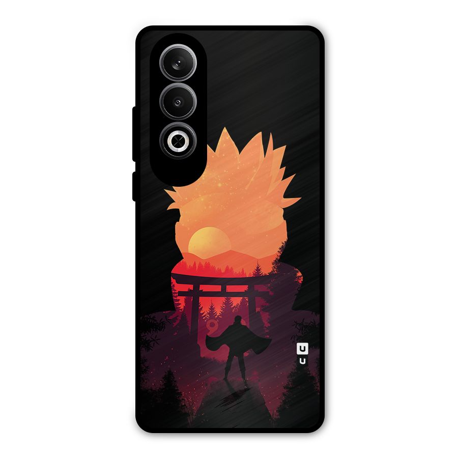 Naruto Anime Sunset Art Metal Back Case for OnePlus Nord CE4