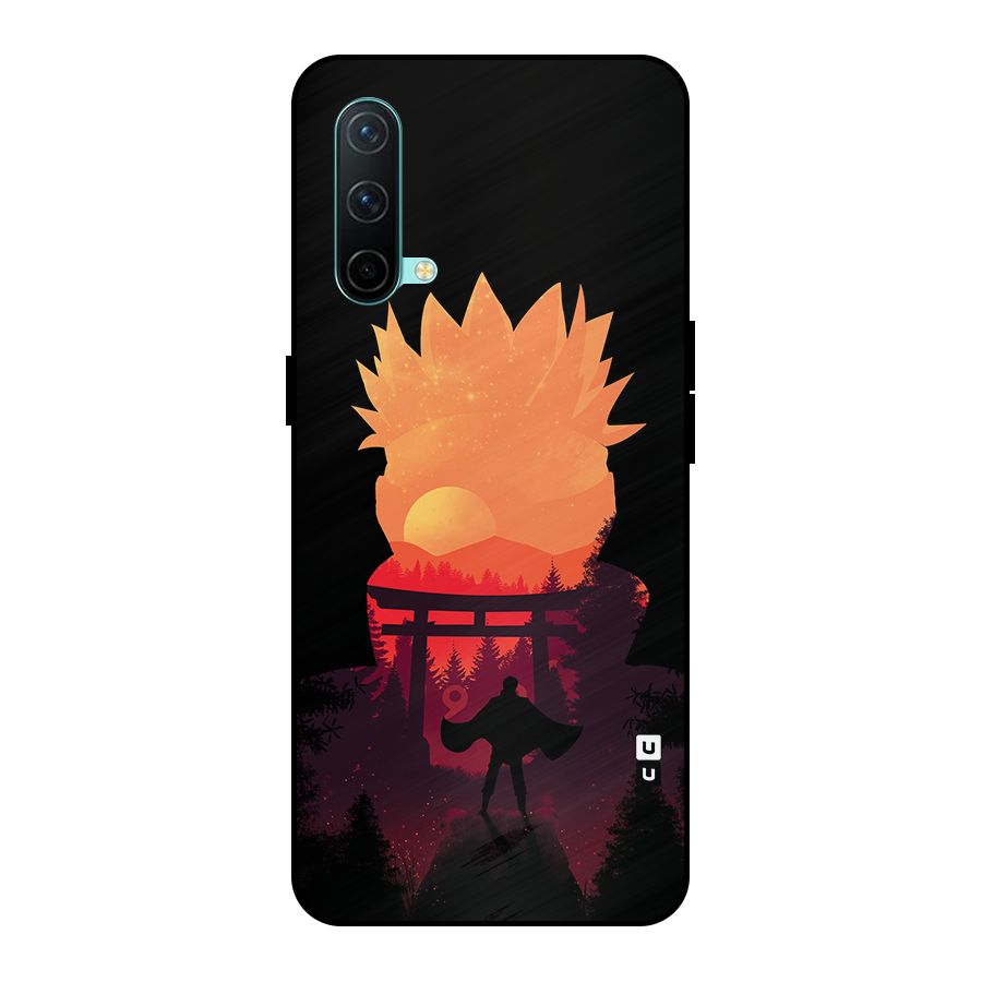 Naruto Anime Sunset Art Metal Back Case for OnePlus Nord CE 5G
