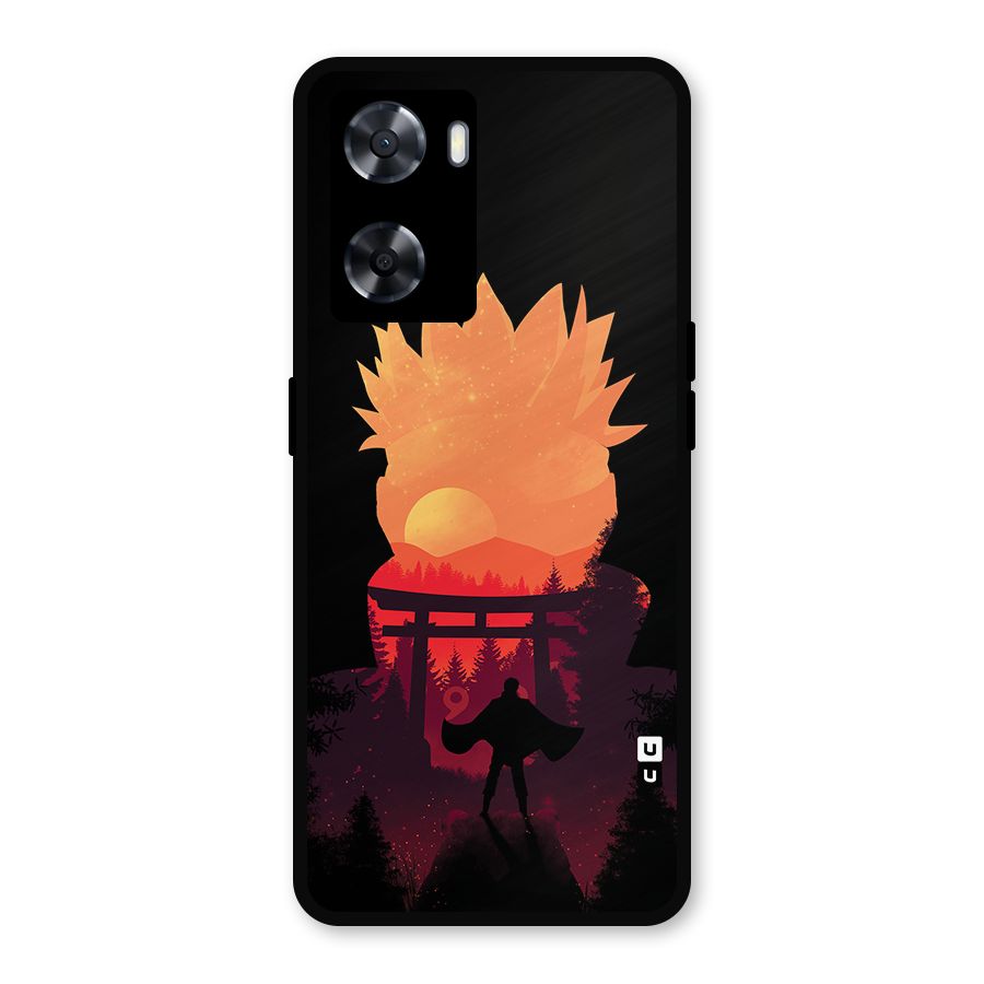 Naruto Anime Sunset Art Metal Back Case for Oppo A77