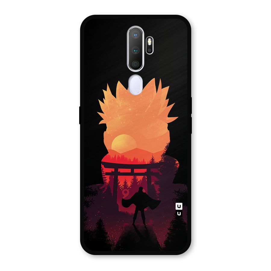 Naruto Anime Sunset Art Metal Back Case for Oppo A9 (2020)