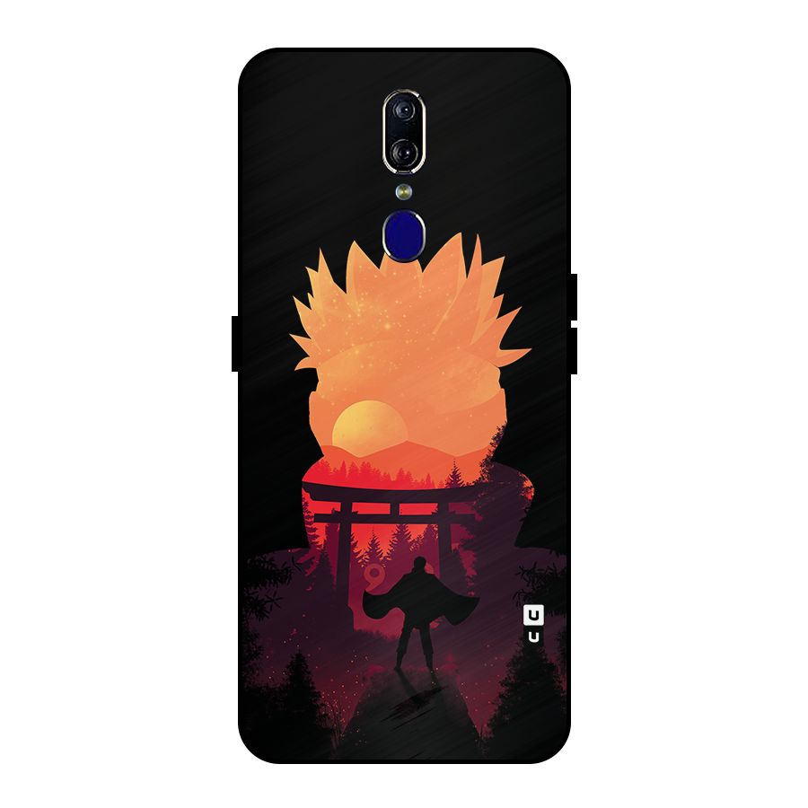 Naruto Anime Sunset Art Metal Back Case for Oppo F11