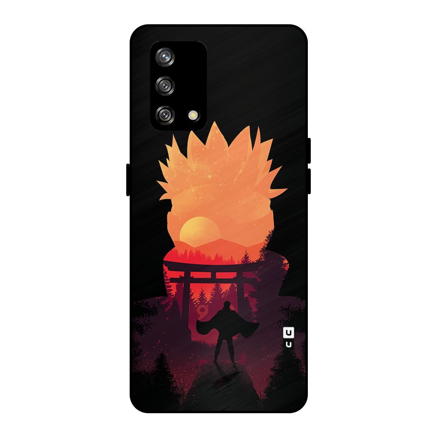 Naruto Anime Sunset Art Metal Back Case for Oppo F19