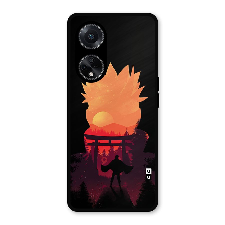 Naruto Anime Sunset Art Metal Back Case for Oppo F23