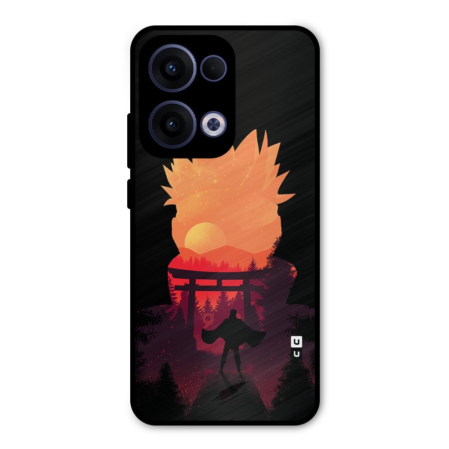 Naruto Anime Sunset Art Metal Back Case for Oppo Reno13