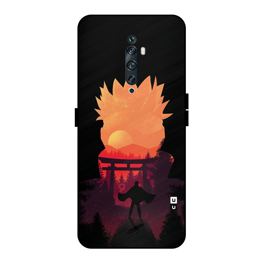 Naruto Anime Sunset Art Metal Back Case for Oppo Reno2 Z