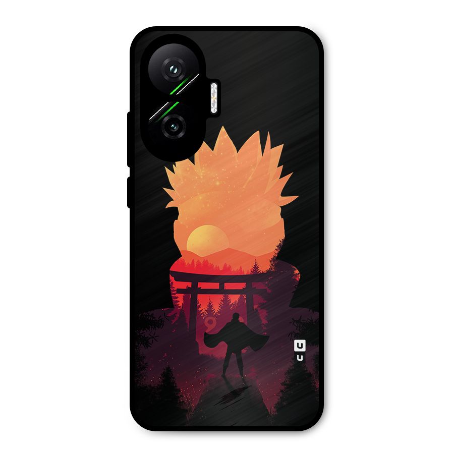 Naruto Anime Sunset Art Metal Back Case for Poco F7