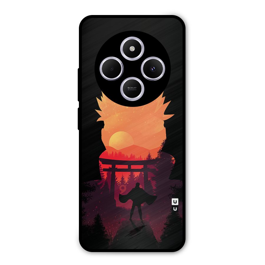 Naruto Anime Sunset Art Metal Back Case for Poco M7