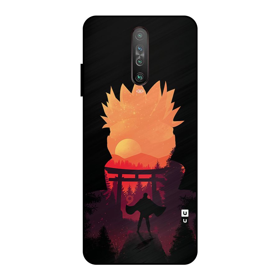 Naruto Anime Sunset Art Metal Back Case for Poco X2