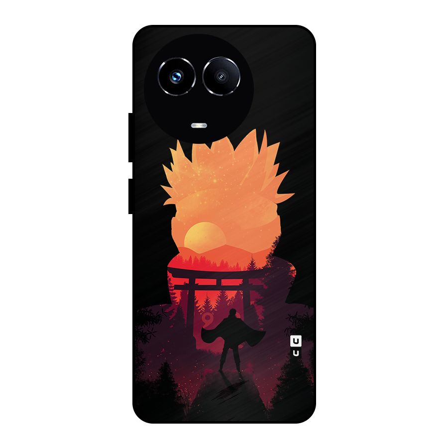Naruto Anime Sunset Art Metal Back Case for Realme 11X