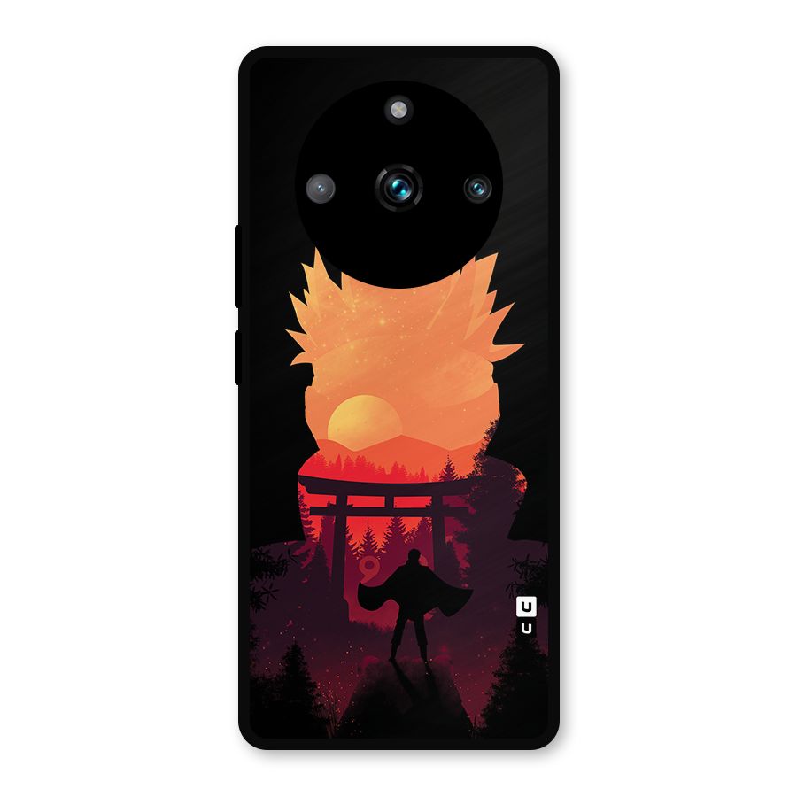 Naruto Anime Sunset Art Metal Back Case for Realme 11 Pro