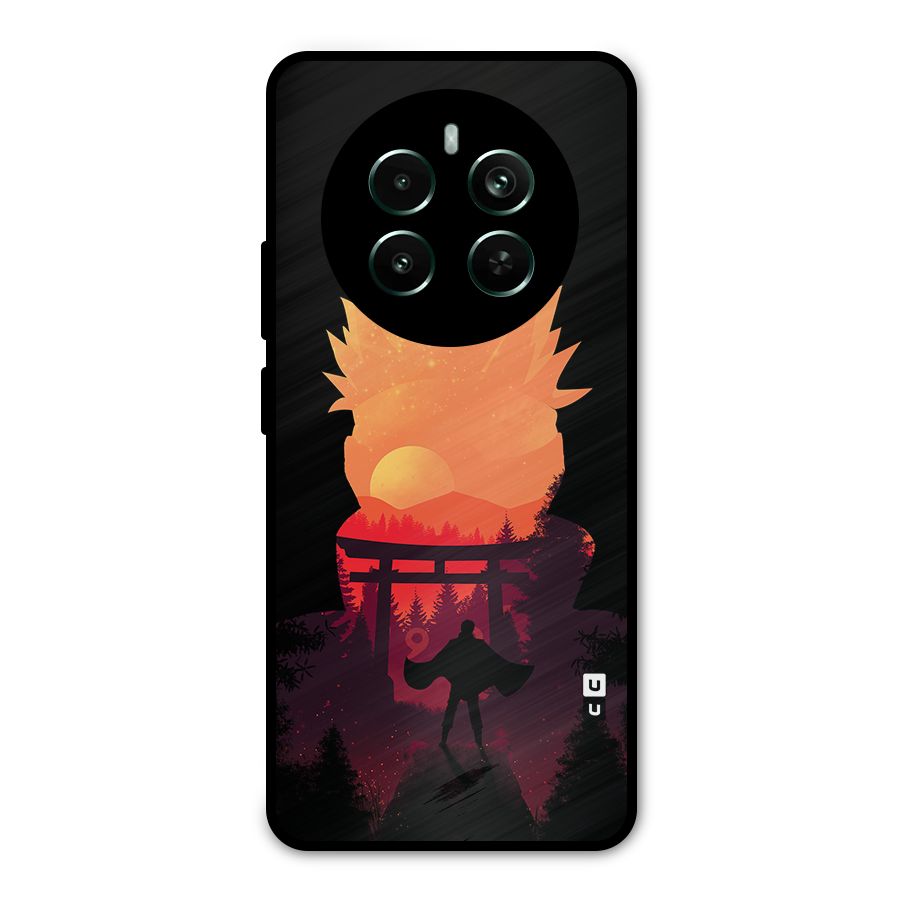Naruto Anime Sunset Art Metal Back Case for Realme 12 Plus