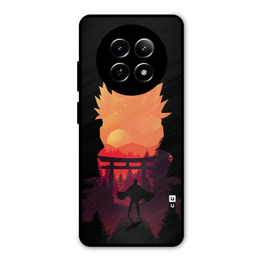 Naruto Anime Sunset Art Metal Back Case for Realme 12x 5G