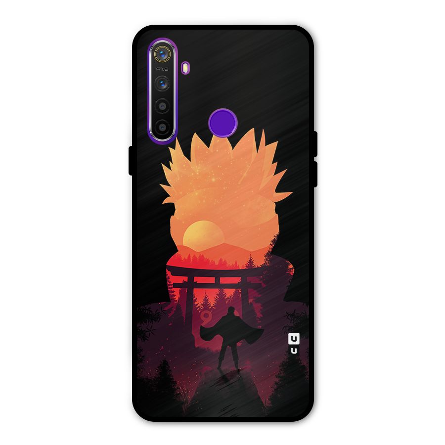 Naruto Anime Sunset Art Metal Back Case for Realme 5