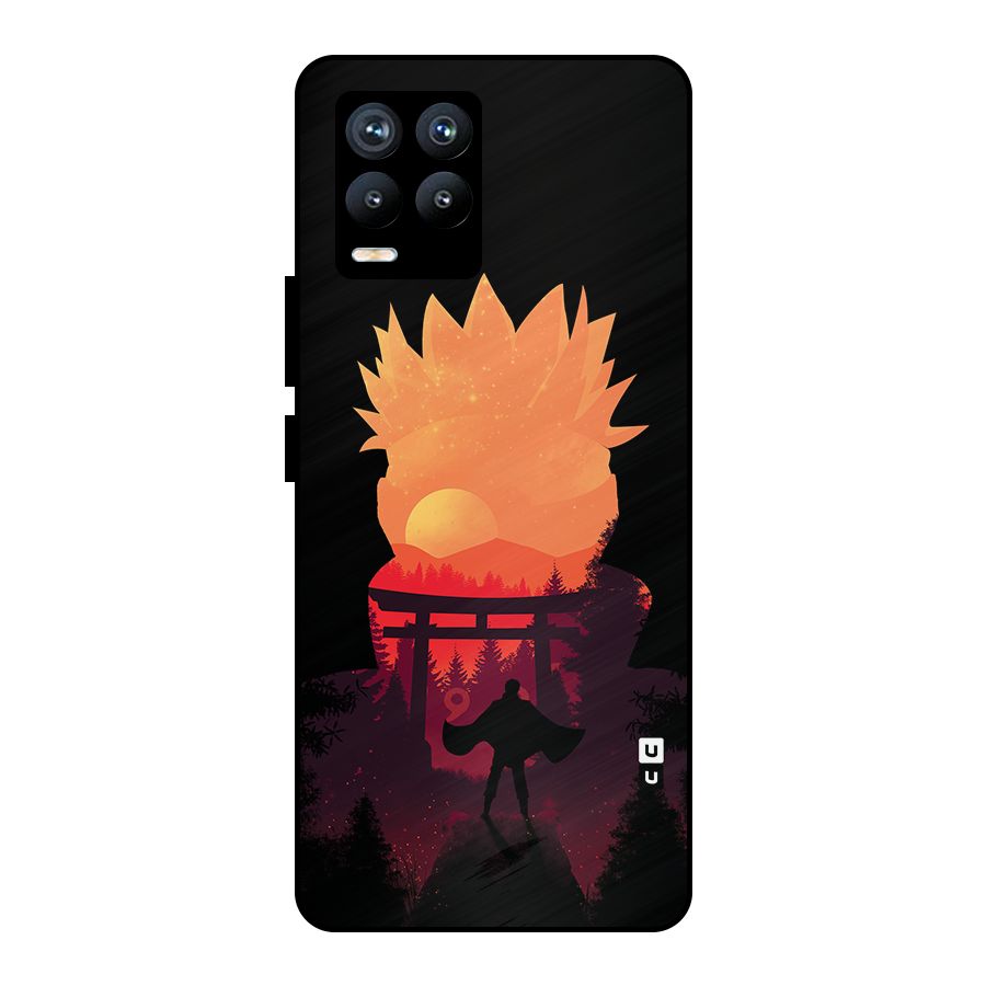 Naruto Anime Sunset Art Metal Back Case for Realme 8 Pro