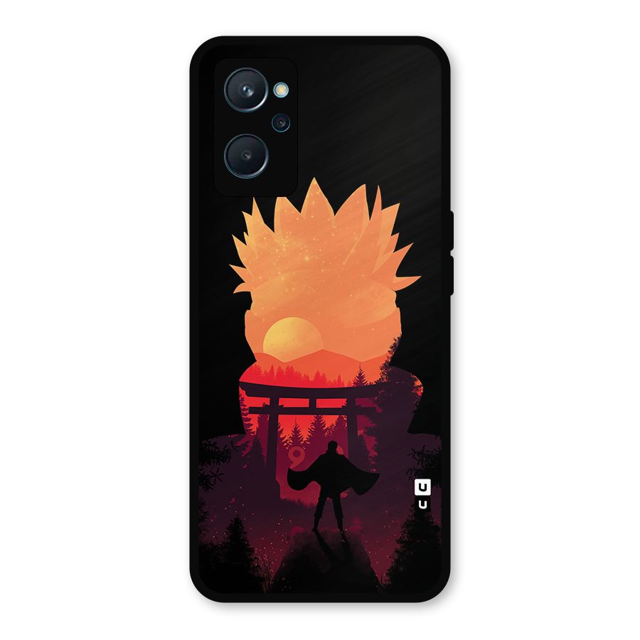 Naruto Anime Sunset Art Metal Back Case for Realme 9i
