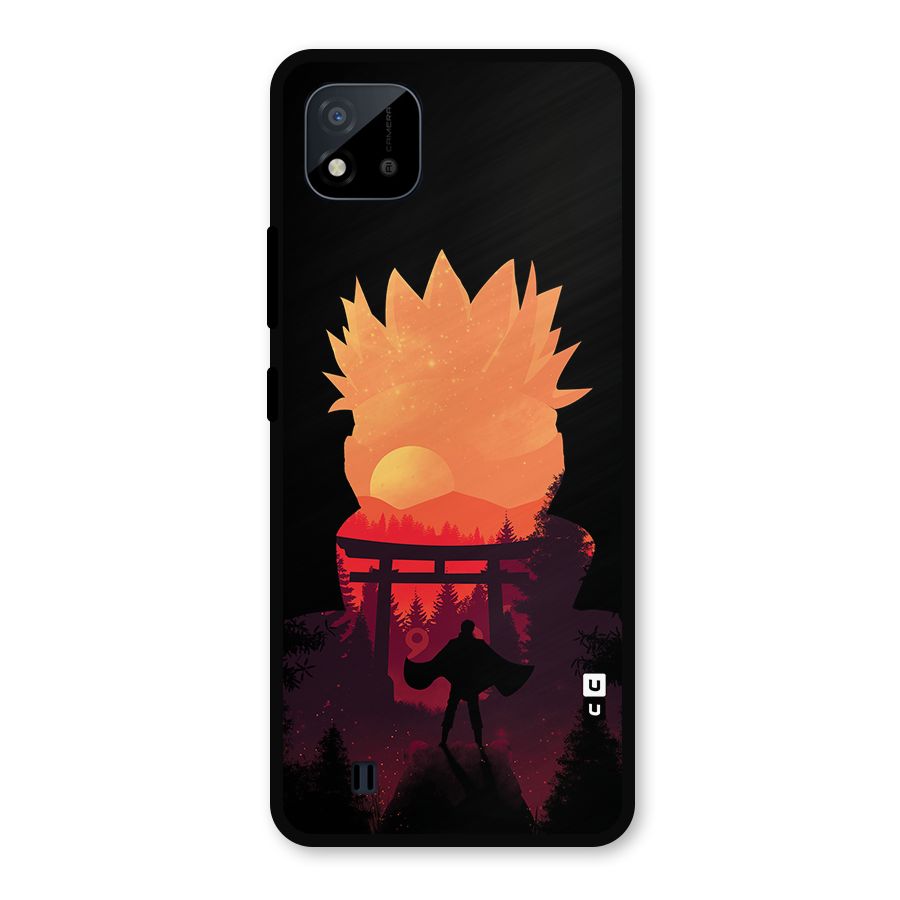 Naruto Anime Sunset Art Metal Back Case for Realme C11 2021