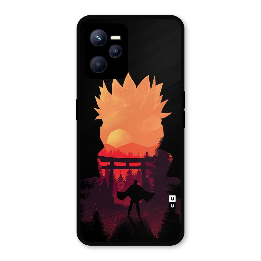 Naruto Anime Sunset Art Metal Back Case for Realme C35