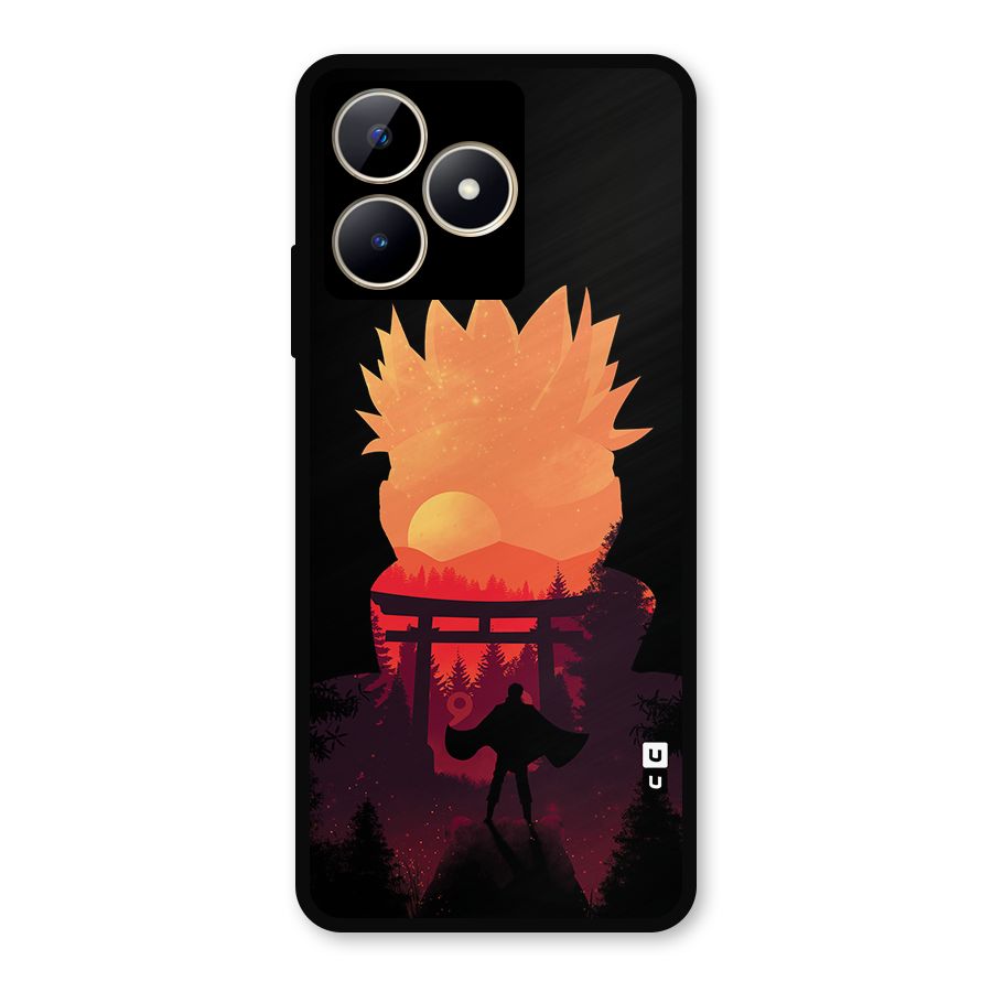 Naruto Anime Sunset Art Metal Back Case for Realme C53