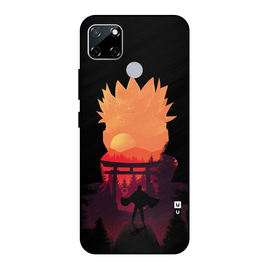 Naruto Anime Sunset Art Metal Back Case for Realme Narzo 20