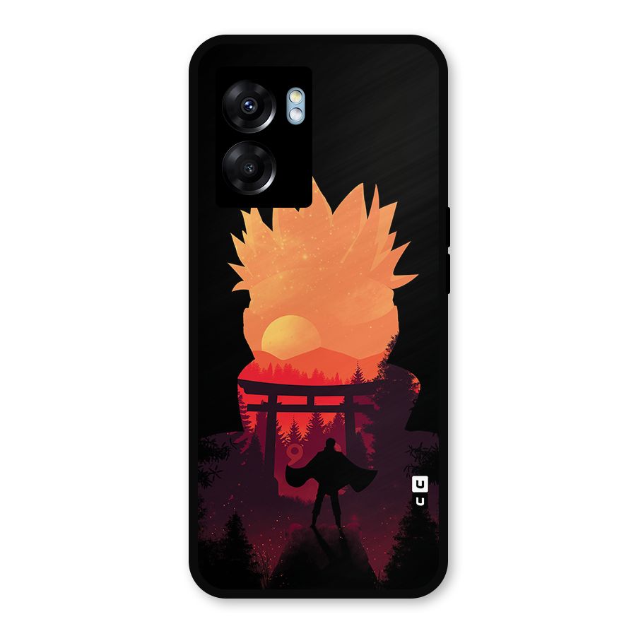 Naruto Anime Sunset Art Metal Back Case for Realme Narzo 50 5G