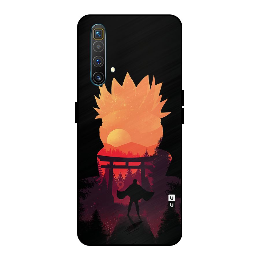 Naruto Anime Sunset Art Metal Back Case for Realme X3