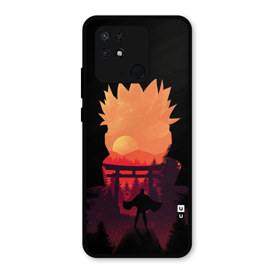 Naruto Anime Sunset Art Metal Back Case for Redmi 10