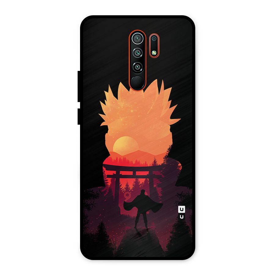 Naruto Anime Sunset Art Metal Back Case for Redmi 9 Prime