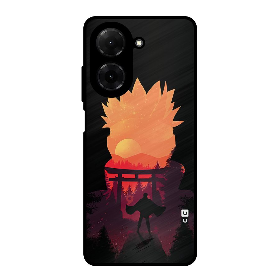 Naruto Anime Sunset Art Metal Back Case for Redmi A5 4G