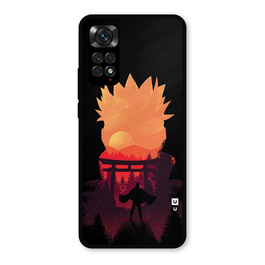 Naruto Anime Sunset Art Metal Back Case for Redmi Note 11s