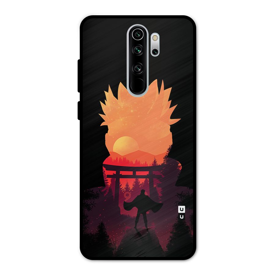 Naruto Anime Sunset Art Metal Back Case for Redmi Note 8 Pro