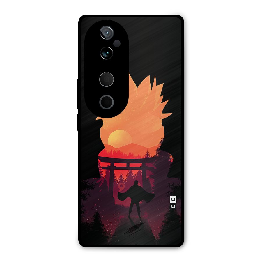 Naruto Anime Sunset Art Metal Back Case for Vivo T3 Ultra