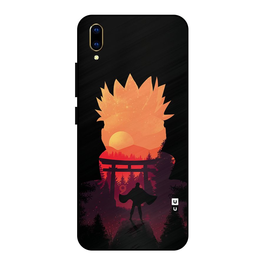 Naruto Anime Sunset Art Metal Back Case for Vivo V11 Pro