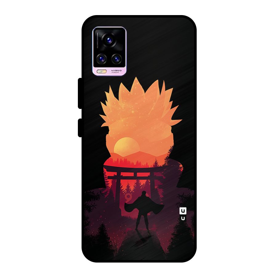Naruto Anime Sunset Art Metal Back Case for Vivo V20 Pro