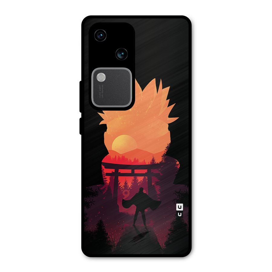 Naruto Anime Sunset Art Metal Back Case for Vivo V30