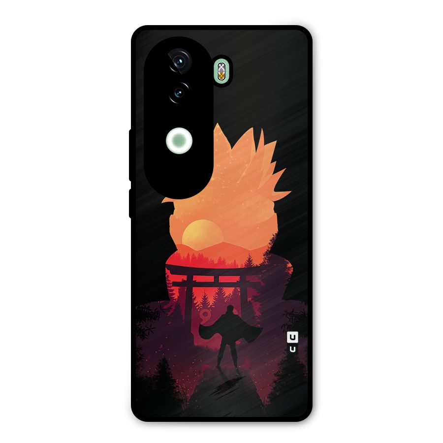 Naruto Anime Sunset Art Metal Back Case for Vivo V40e