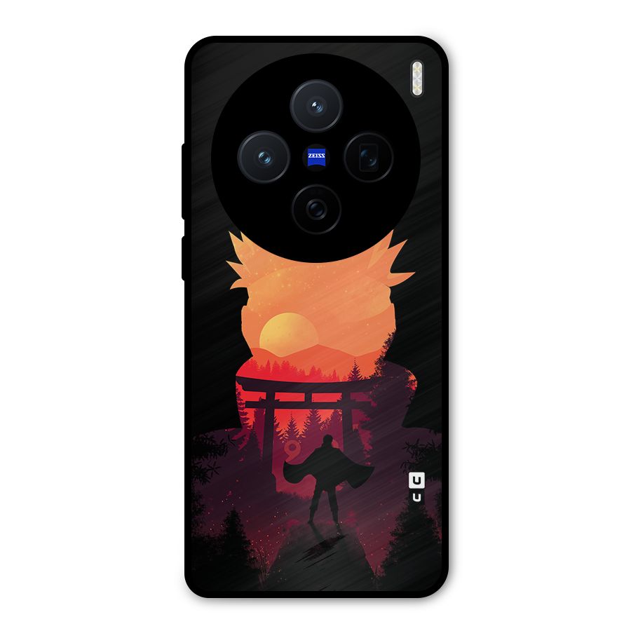 Naruto Anime Sunset Art Metal Back Case for Vivo X200