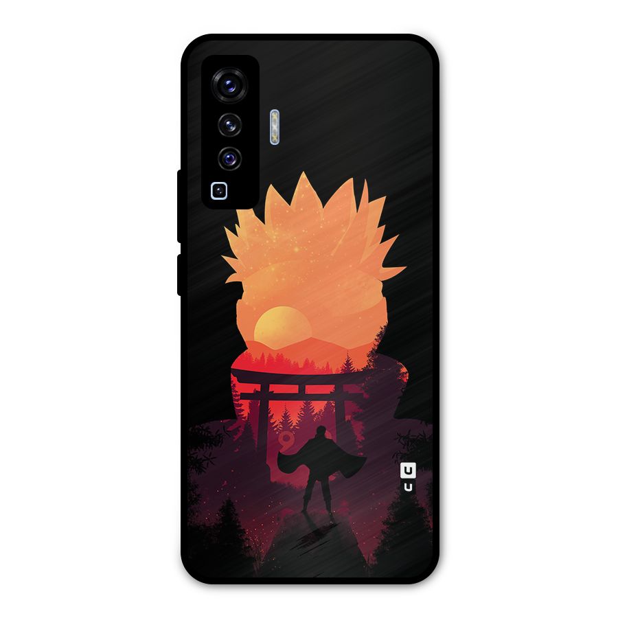 Naruto Anime Sunset Art Metal Back Case for Vivo X50