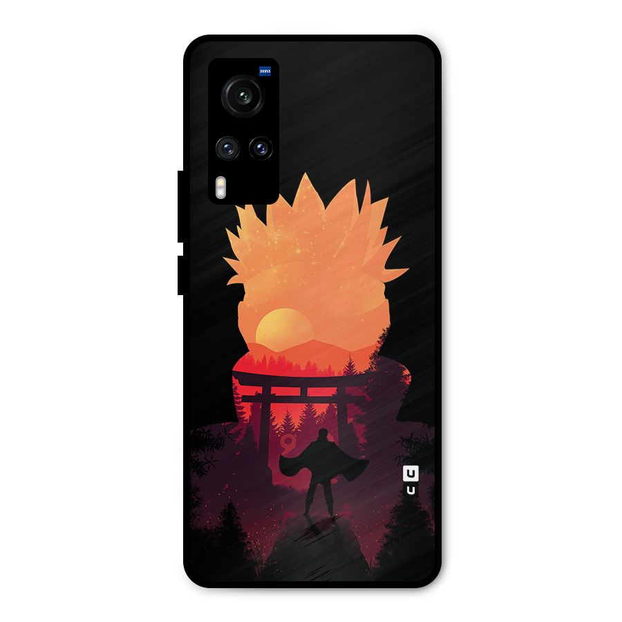 Naruto Anime Sunset Art Metal Back Case for Vivo X60