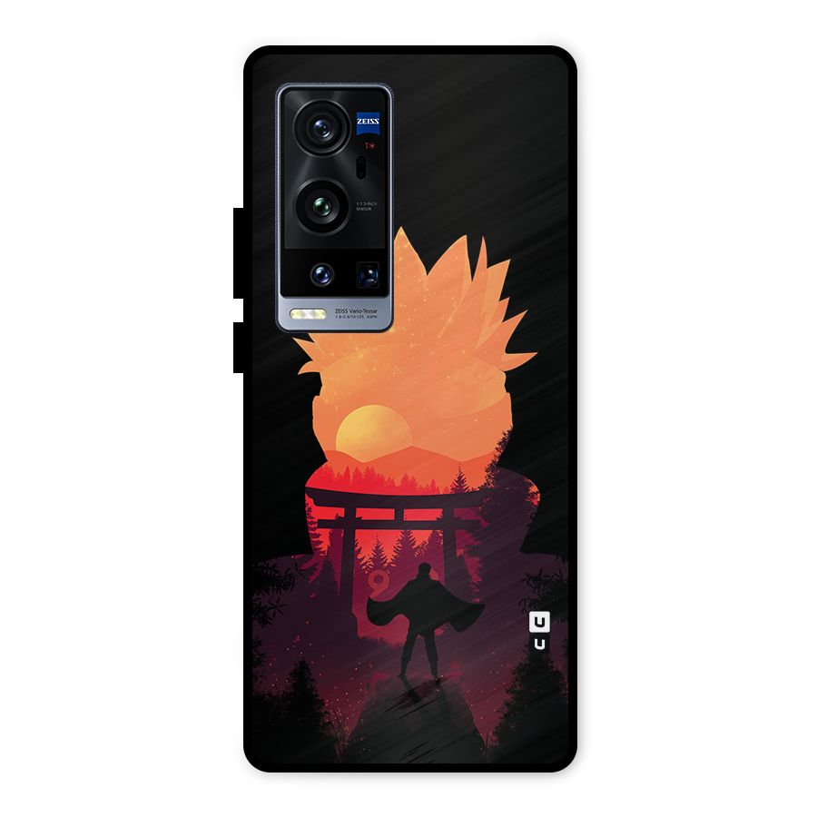 Naruto Anime Sunset Art Metal Back Case for Vivo X60 Pro Plus