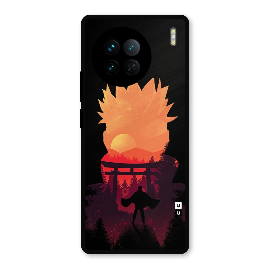 Naruto Anime Sunset Art Metal Back Case for Vivo X90