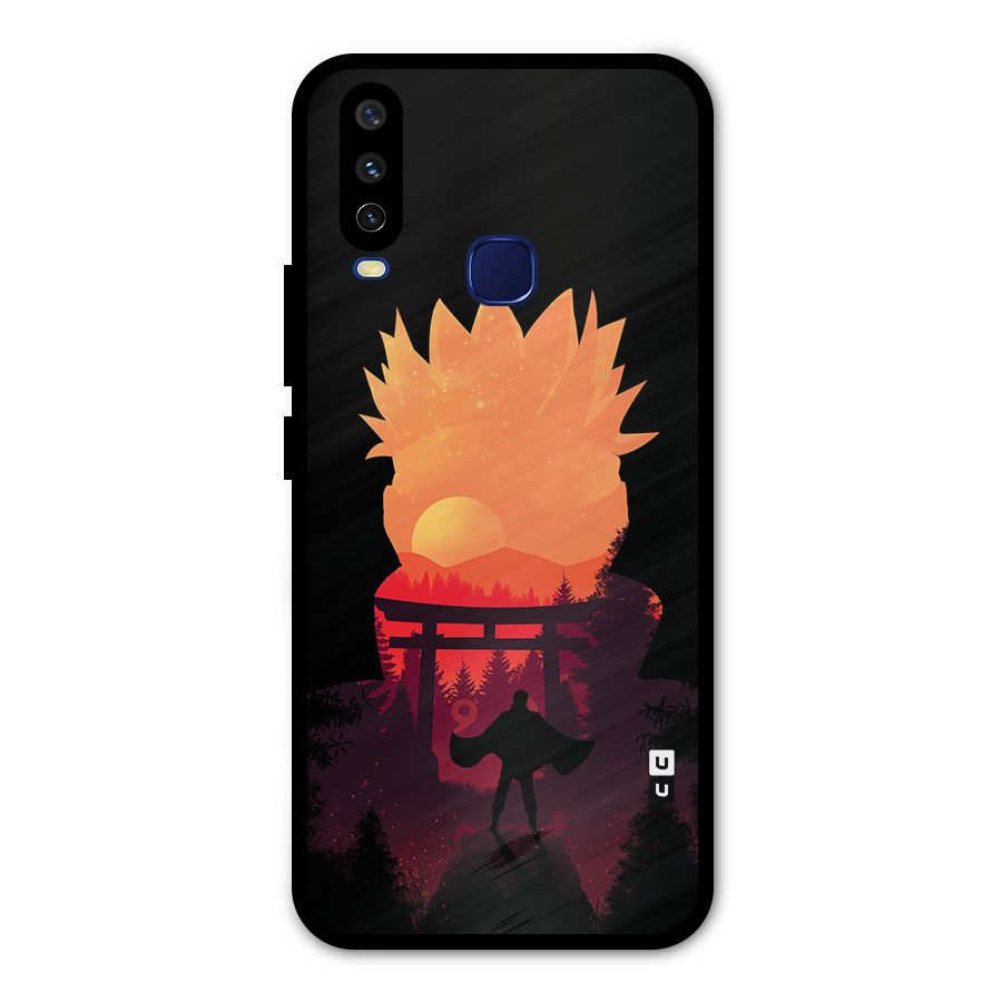 Naruto Anime Sunset Art Metal Back Case for Vivo Y12