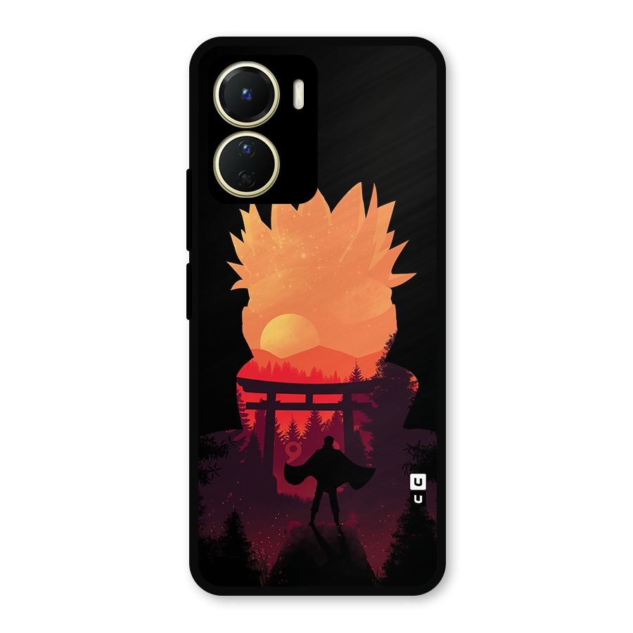 Naruto Anime Sunset Art Metal Back Case for Vivo Y16