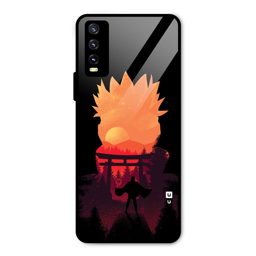 Naruto Anime Sunset Art Metal Back Case for Vivo Y20