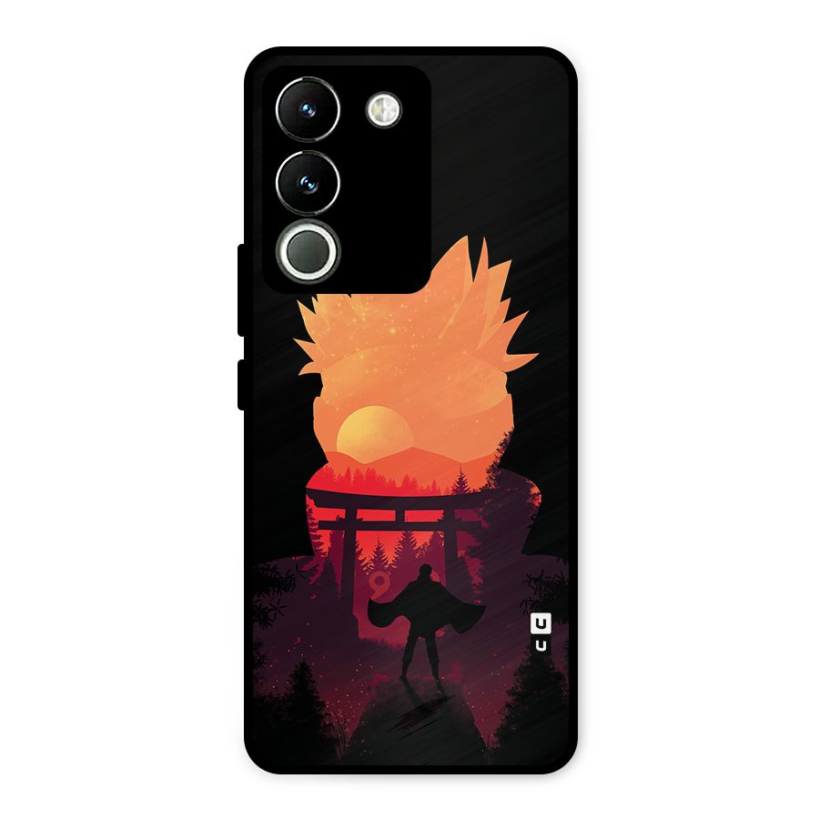 Naruto Anime Sunset Art Metal Back Case for Vivo Y200
